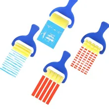 4 шт./компл. Детская DIY Краски ing инструменты Поролоновый ролик из Краски кисть граффити Краски ing художественный Рисунок Игрушки для раннего обучения игрушки