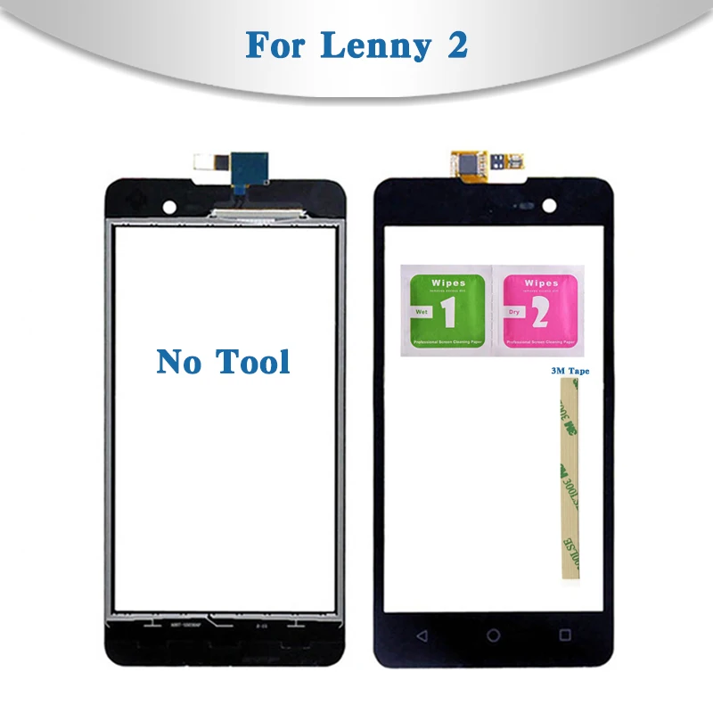 Высокое качество 5," для Wiko Lenny 1 Lenny 2 Lenny 3 или 5,5'' Lenny 4 сенсорный экран дигитайзер Датчик внешняя стеклянная панель объектива