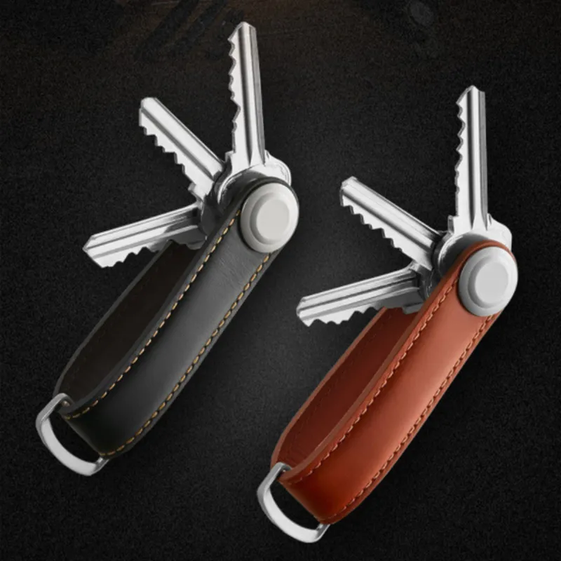 BYCOBECY Genuine Leather Creative font b Key b font Holder Mini font b Key b font