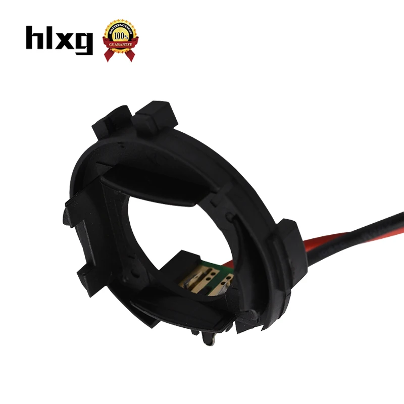 HLXG 2 шт. автомобильный Стайлинг H7 светодиодные лампы для фар адаптер басы Volkswagen golf