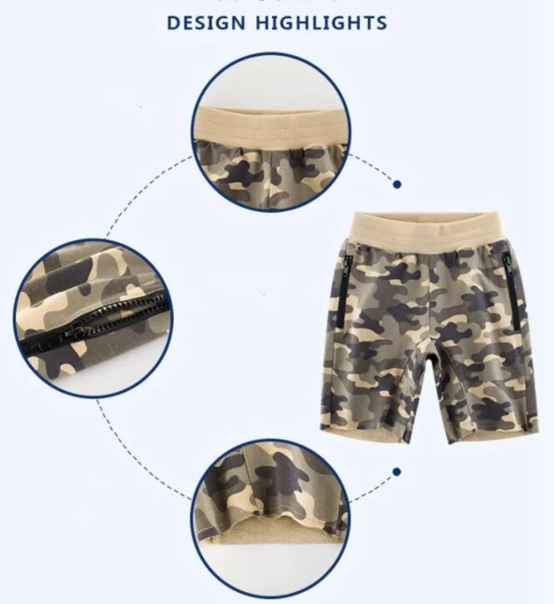 COOTELILI Kids Clothing Summer Children Cotton Shorts Boys Clothes Baby Fashion Pants Summer Boys Beach Pant Shorts 90-140cm (1)