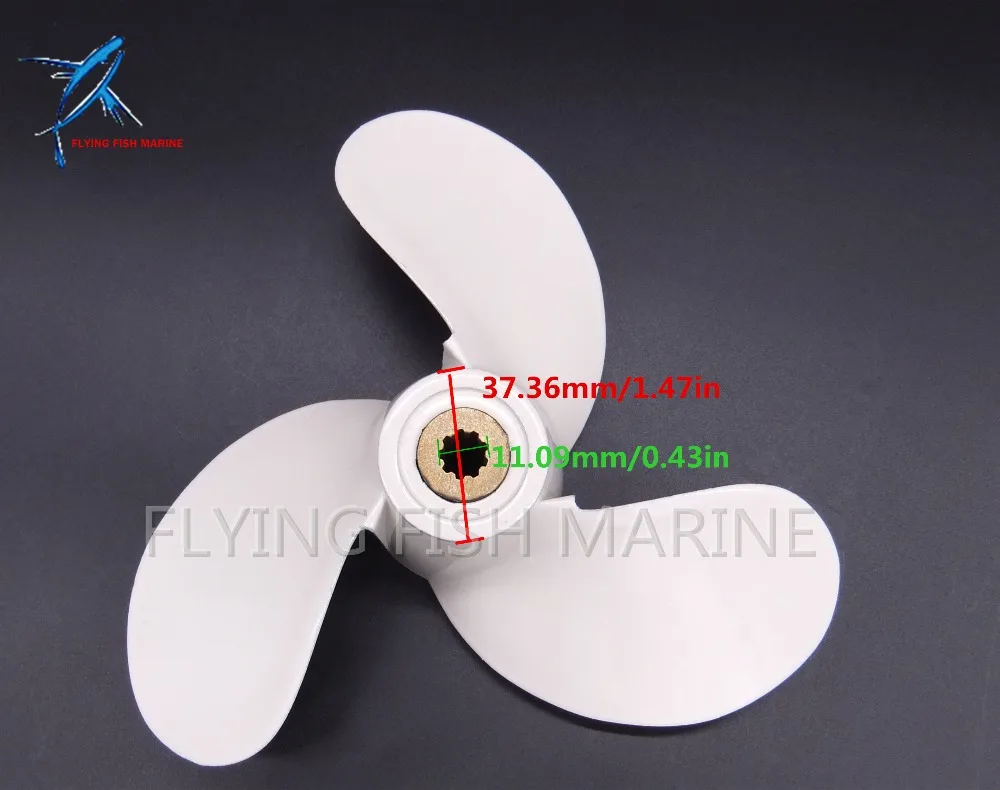 7 1/4x6 BS Boat Engine Propeller for Yamaha 2.5HP 3HP 4HP 5HP F2.5A 3A