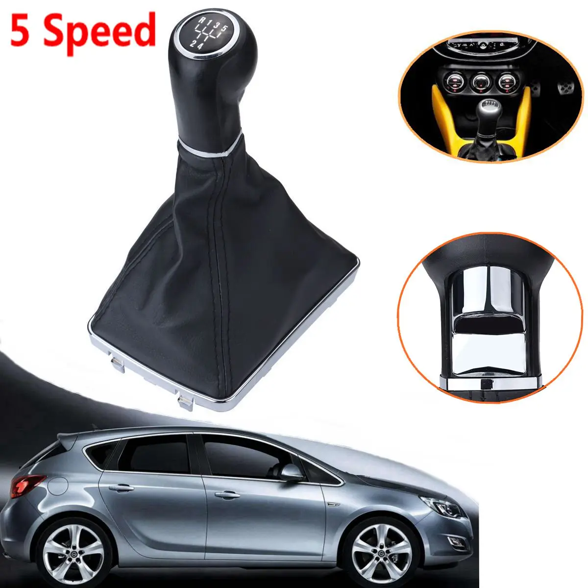 5/6 скорость, автомобильная рукоятка для рычага переключения передач, рукоятка для Opel Astra Corsa GTC 2005 2006 2007 2008 2009 2010 - Название цвета: 5 Speed