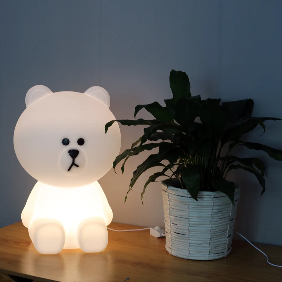 

Dimmable Led Night Light for Baby Children Kids Gift Animal Cartoon Decorative Lamp Bedside Bedroom Living Room Rabbit / Bear