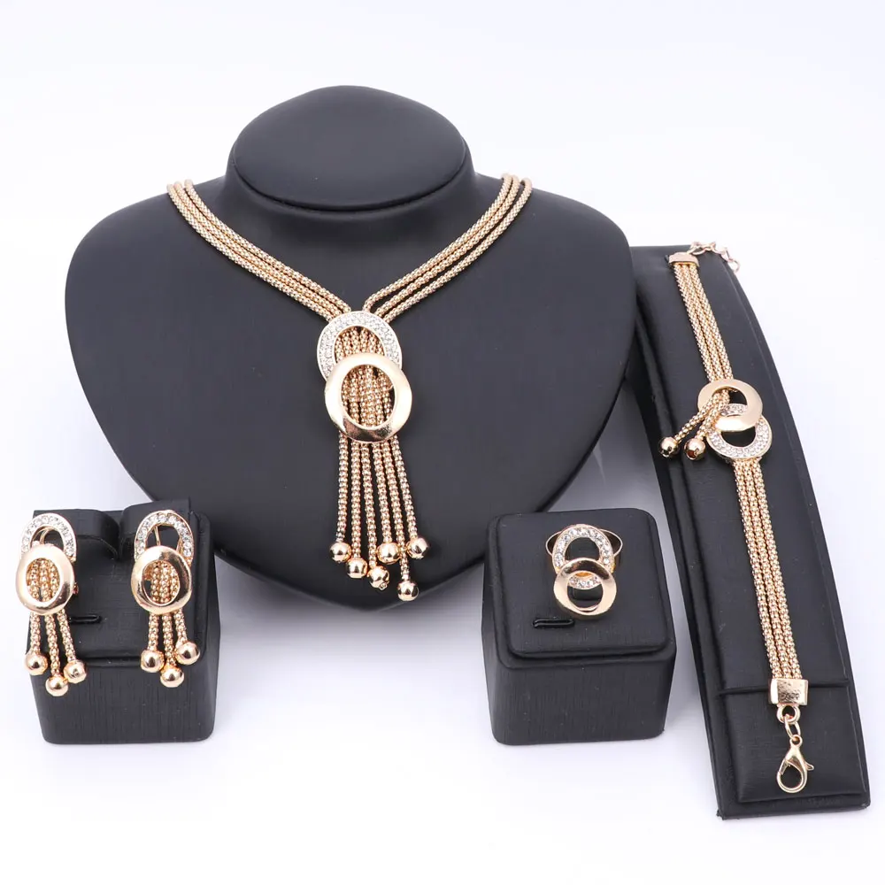 Buy African Jewelry Sets Women Wedding Gold Color