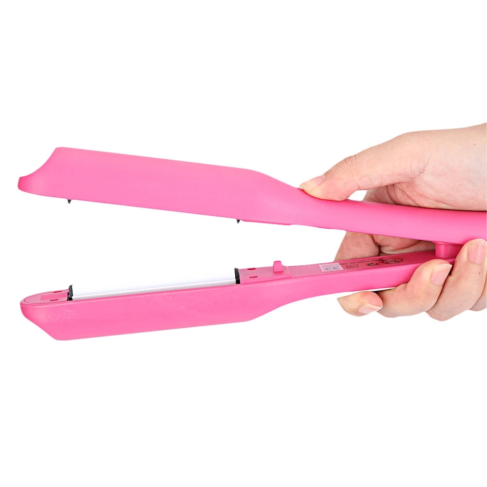 Professional Ceramic Corn Splint Iron Barrel Clamp Straighter Wave