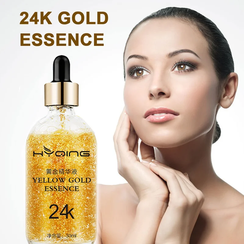 

Skin Care Essence 24K Gold Anti Wrinkle Aging Essence Liquid Moisturizing Skin Tightening Brightening Face Serum 30ml TSLM1