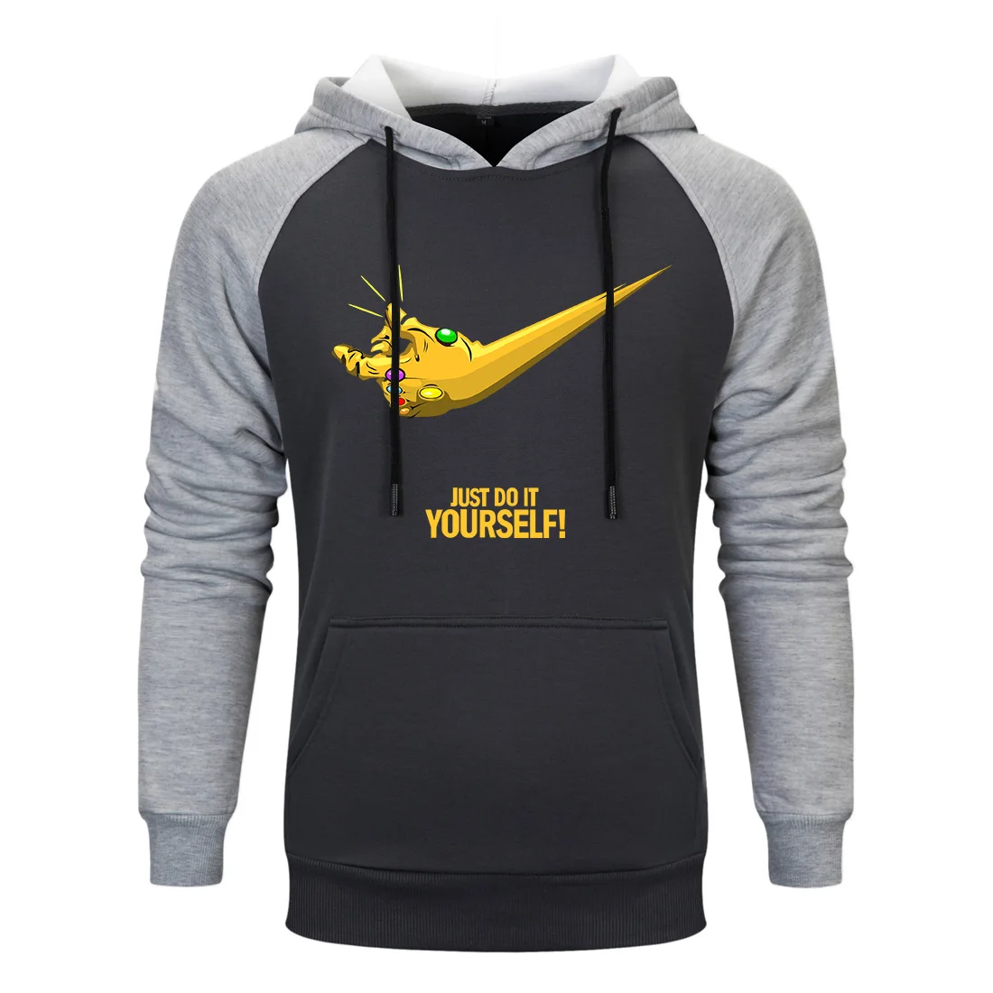 

2019 New Hip hop Anime Hoodies Men Wild Harajuku Leisure Soft Cotton Raglan Hoodies White Simple hoody Streetwear top Sweatshirt