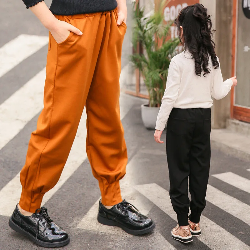 

Girls Pants 2018 Autumm Baby Girl Clothes Teenage Girls Fashion Trourder Girls Toddler Pants Children Girl Tight Pants 10 11 12