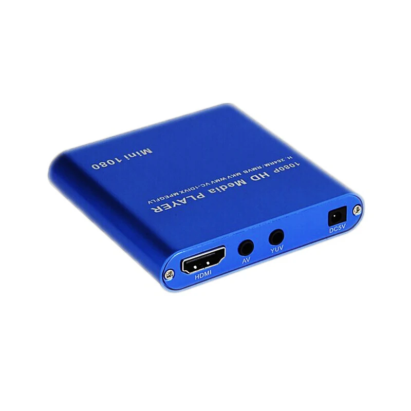 LEORY 1080P Mini HDD медиаплеер HDMI AV USB хост Full HD с SD MMC кардридером Поддержка H.264 MKV AVI 1920*1080P