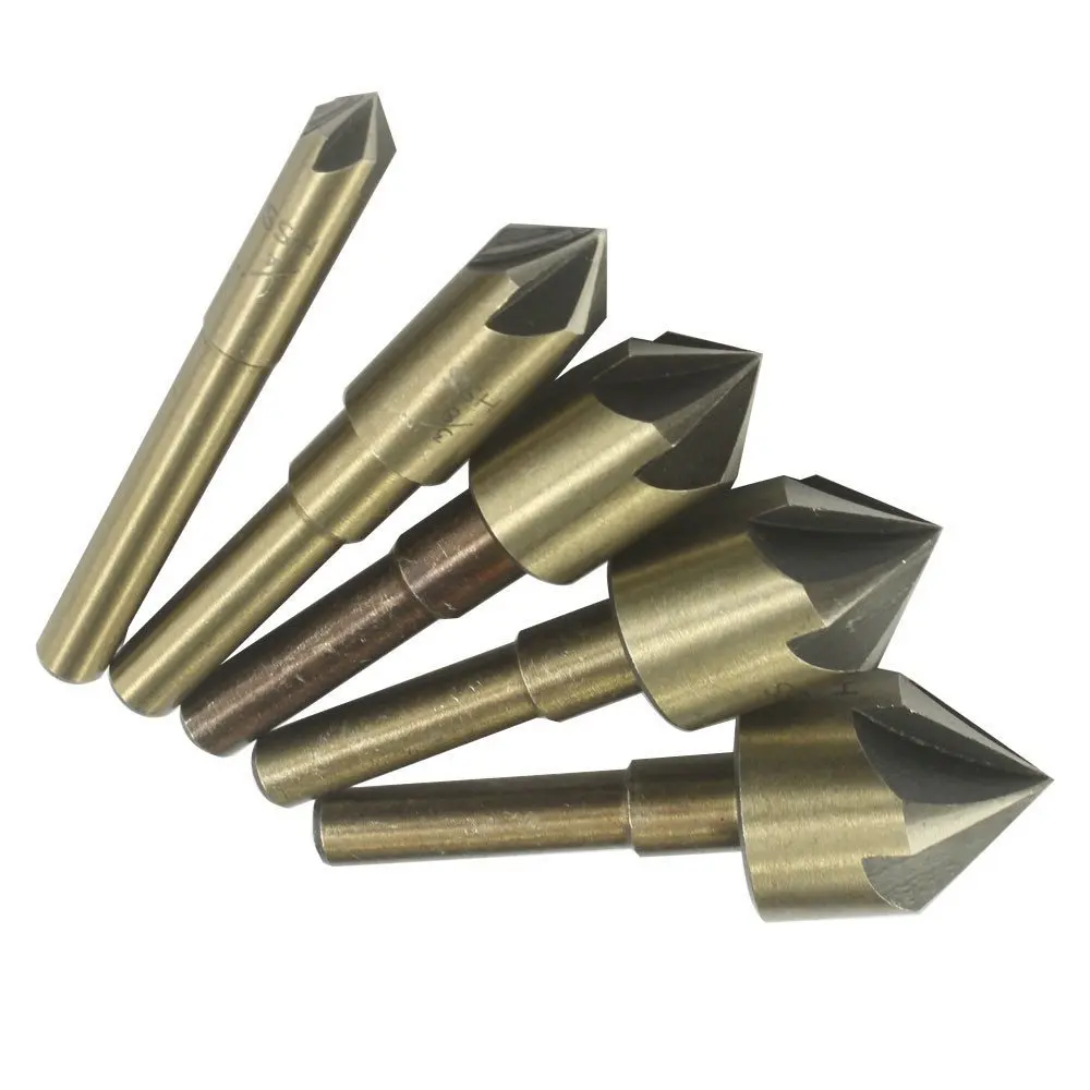 82 Degree Industrial High Speed Steel SAE Countersink Drill bit Set