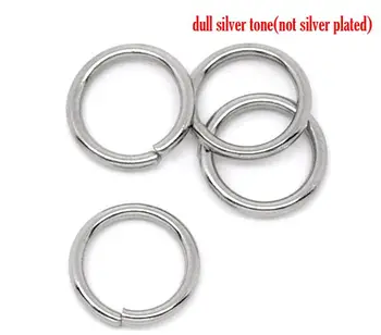 

DoreenBeads Stainless Steel Open Jump Rings 8mm Dia.Findings,sold per pack of 500