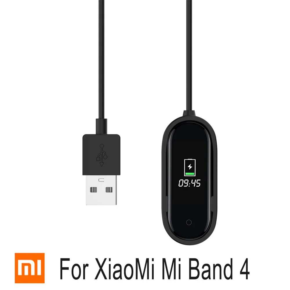 Mi Band 4 USB зарядное устройство смарт-браслеты Магнитный зарядный кабель для Xiaomi Mi браслет miband 4 Band4 зарядное устройство адаптер