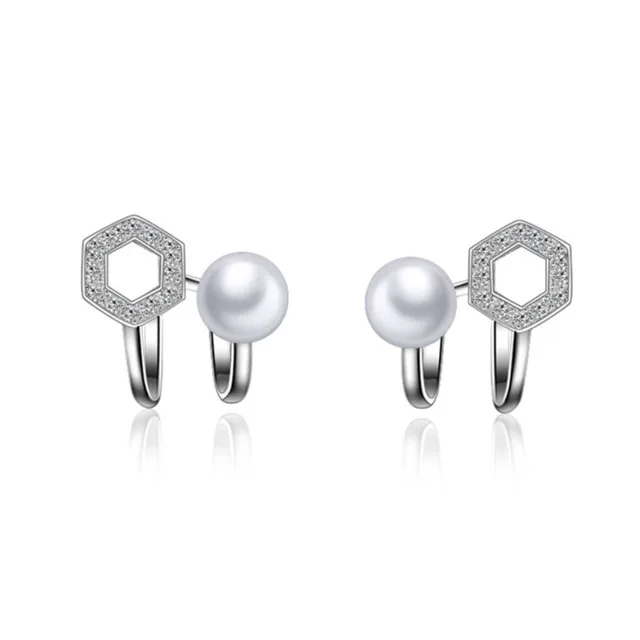 

925 Sterling Silver Earrings Hexagonal Star Personality Star Jewelry Female Accessories Party Gift