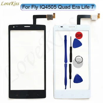 

5" Front Touch Panel Touchscreen For Fly IQ4505 Quad Era Life 7 IQ 4505 Touch Screen Sensor Digitizer LCD Display Glass Repair