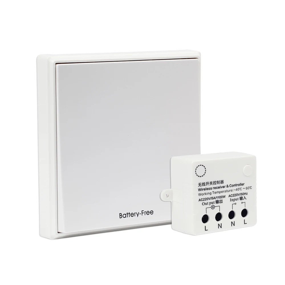 Buy Battery Free Remote Light Switch Wireless receiver