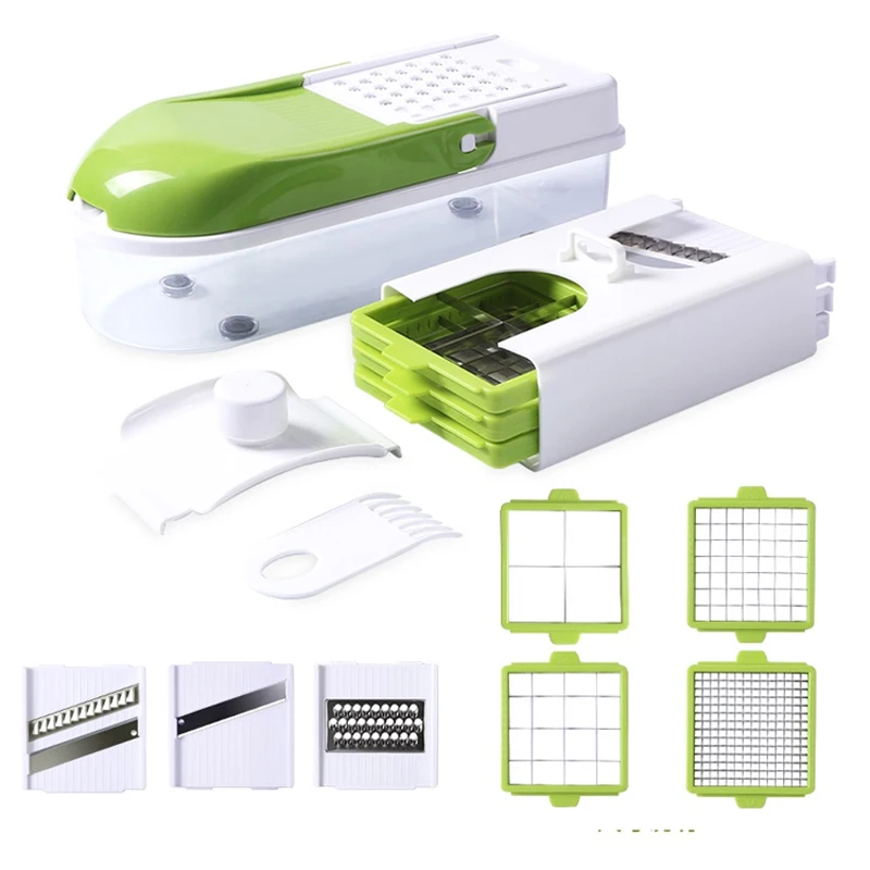

BEEMSK Multifunction Vegetable Slicer blade replaceable Manual Potato Peeler Carrot Grater Dicer Kitchen Vegetable Cutter