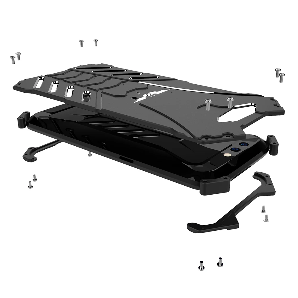 Чехол для Xiaomi Black Shark противоударный Роскошный Алюминиевый металлический чехол