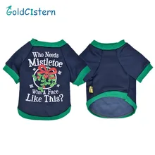 Рождество животное футболка жилет одежда собака зимняя одежда "Рождество фрукты" Футболка Pet свитер для щенка