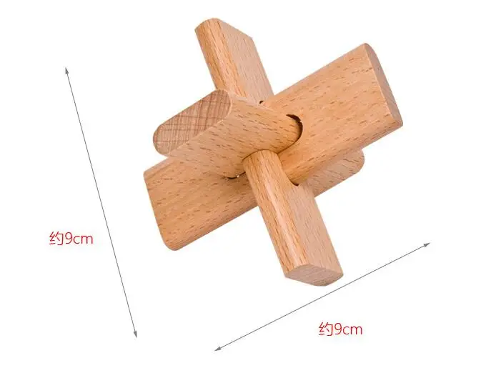 rompecabezas cruz de madera