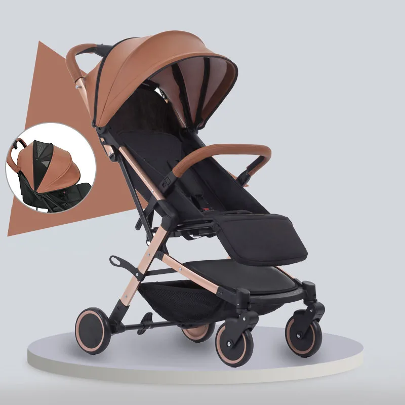 

The superb baby stroller can be folded into 2 positions in the set quality gifts delivery to Russia for free