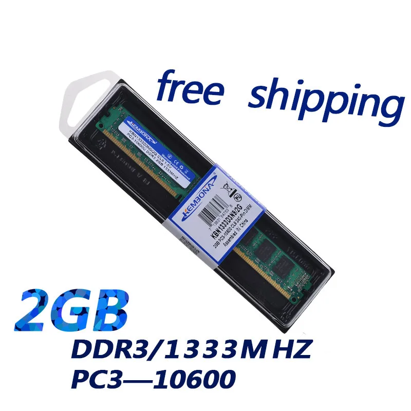 Kembona ram 2 Gb pc Настольный ddr3 2g 1333 Mhz/Компьютерная материнская плата микросхема флеш-памяти/ddr3 1333 mhz 2 gb для всех материнских плат