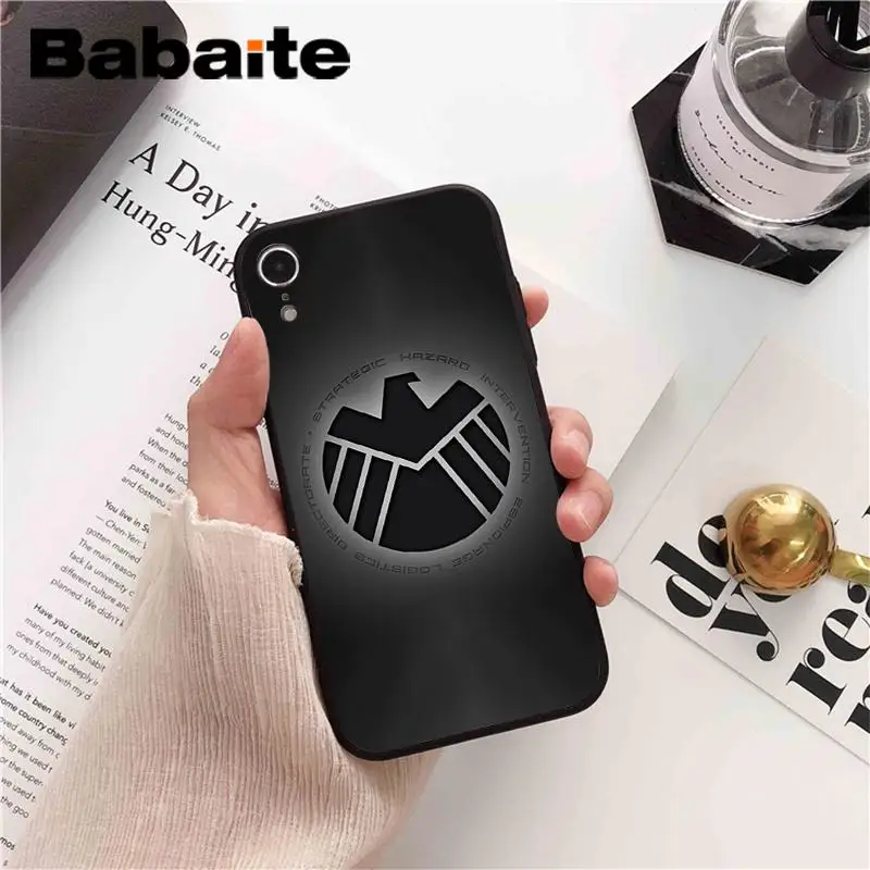 Babaite Marvel S H I E L D Agents Of Shield Logo Diy Printing Drawing Phone Case For Iphone 8 7 6 6s Plus X Xs Max 5 5s Se Xr 10 Buy At The Price