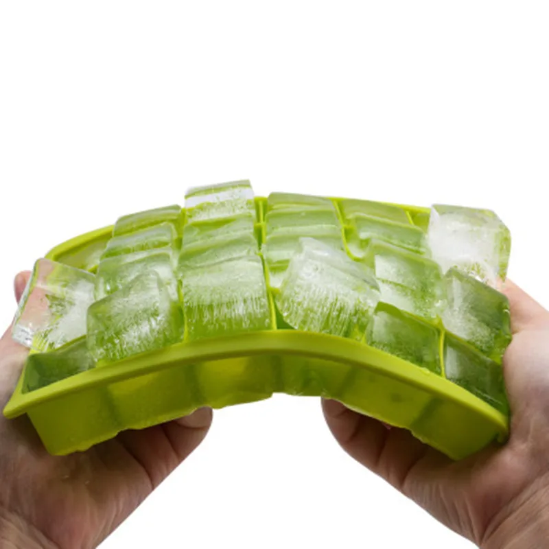 

Large 24 Grids Silicone Ice Tray DIY Ice Cream Maker Square Shape Form for Ice Fruit Ice Mold Kitchen Bar Drinking Accessories