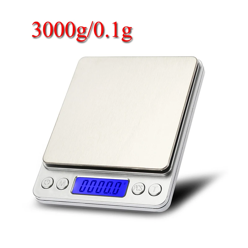 

Kitchen Scales 3000g x 0.1g Mini Portable Digital for Pocket Scale 3kg 0.1 Precision Jewelry Electronic Balance Weight Scales