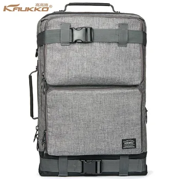 

Backpack space KAUKKO Men's Vintage Canvas Duffel Convertible Bag 3 in 1 Shoulder Back Pack for backpack Travelling