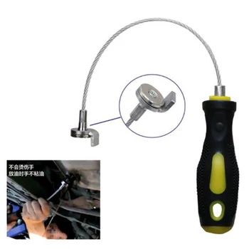 

Gearbox oil drain screw Oil bottom screw disassembly tool Magnetic tip wrench Auto repair auto tools