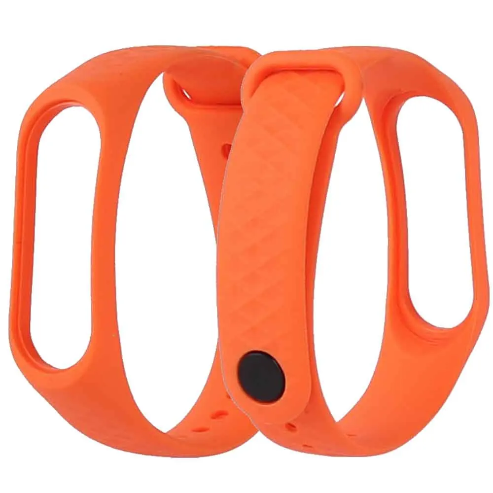 Замена mi Band 3 ремешок силиконовые для фитнеса трекер спортивный браслет наручные аксессуары ремешок для Xiao mi Band 3 умный Браслет - Цвет: Orange