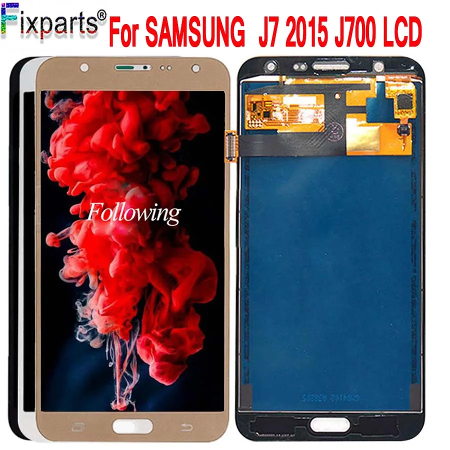 5 &quotЖК-дисплей для SAMSUNG Galaxy J7 2015 J700 ЖК-дисплей сенсорный экран дигитайзер J700F J700M
