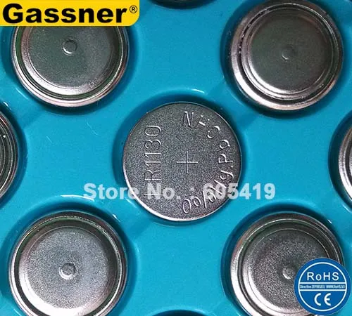 1000 шт./лот AG10 кнопочная ячейка LR1130 LR54 189 RW89 1,5 v Щелочная батарейка-кнопка 0% Hg Pb