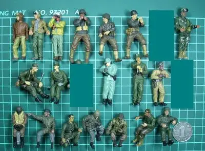 

pvc figure 1:35 1/35 Second World War, US Army, German Army 19pcs/set