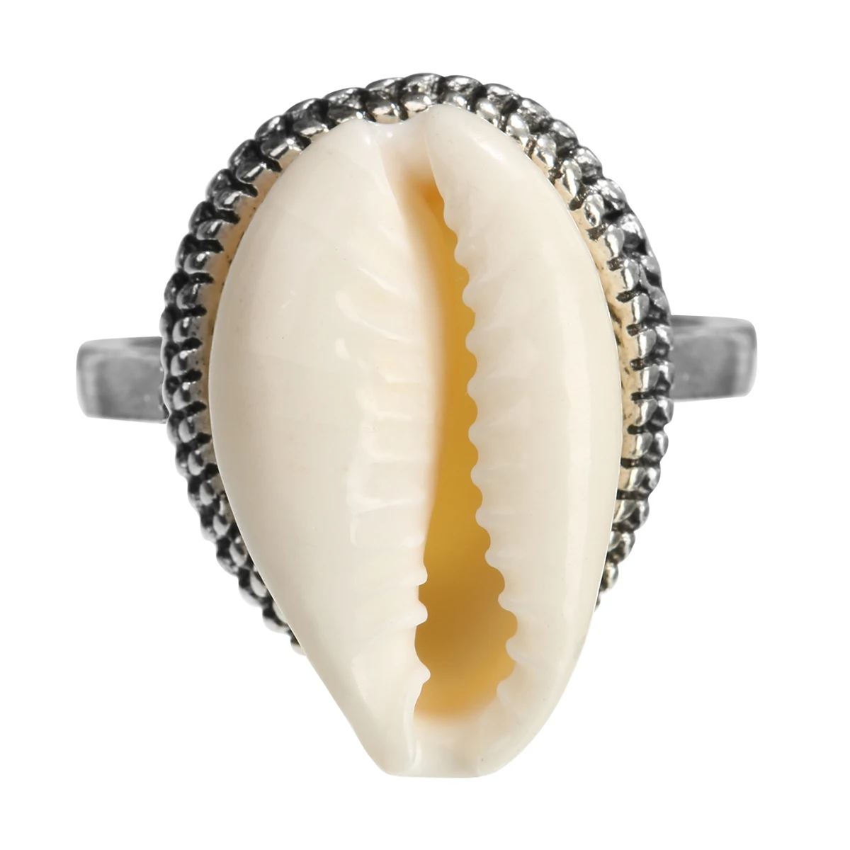 Charms Cowry Cowrie Ring Boho Womens Natural Sea Shell Finger Rings Anillos Mujer Gothic Beach Jewelry Shellhard