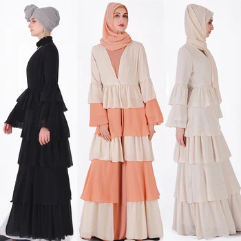 

Abaya Dubai Kaftan Hijab Muslim Dress Malaysia Chiffon Cardigan Jilbab Caftan Ramadan Abayas For Women Turkish Islamic Clothing