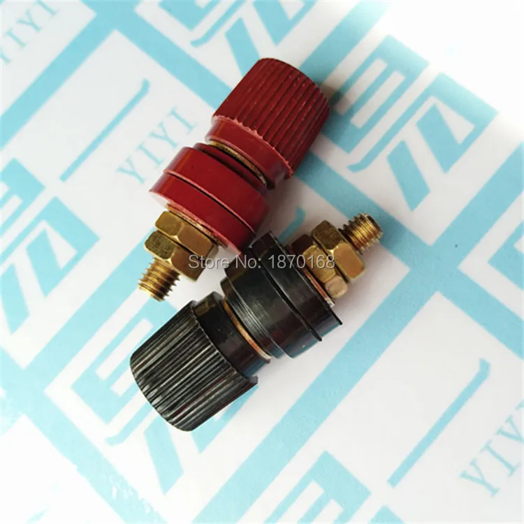 2 Pcs Plastic Shell M8 Male Threaded Diameter Binding Post Terminal 8MM Copper Post 8mm Regulator Welder