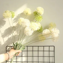 5 вилок 72 см маленькие помпоны романтические Искусственные цветы одуванчика Искусственные цветы ветка для свадебной фотосъемки DIY украшение для дома