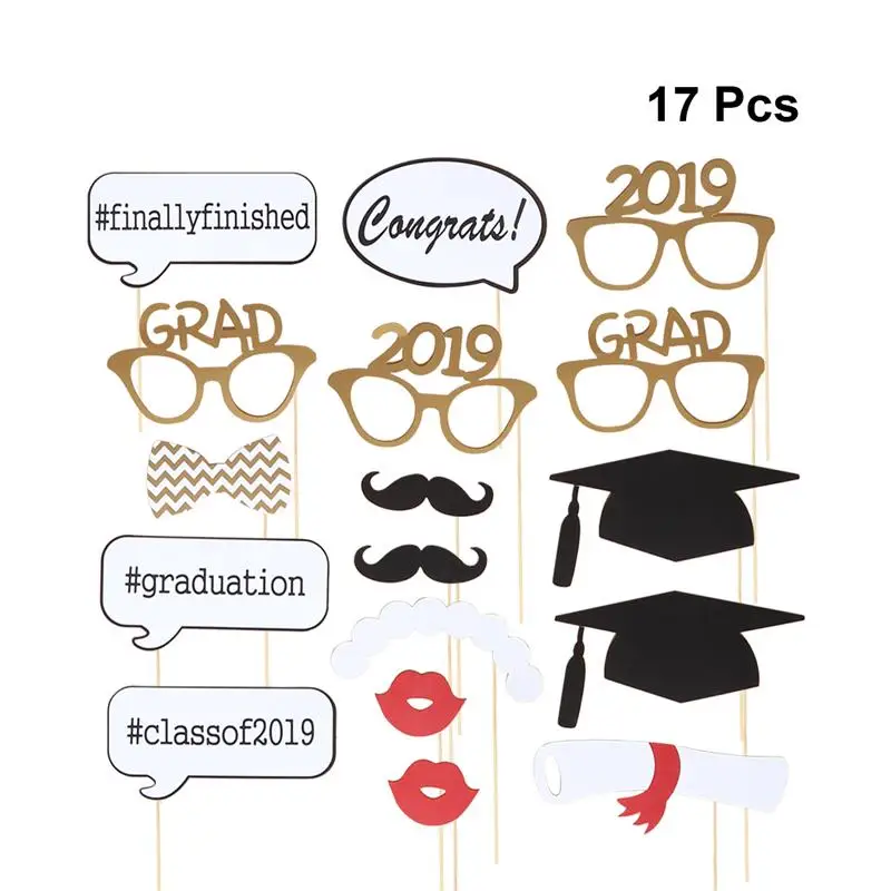 17 шт. декоративные Декорации для выпускного вечера фотобудка сделай сам реквизит