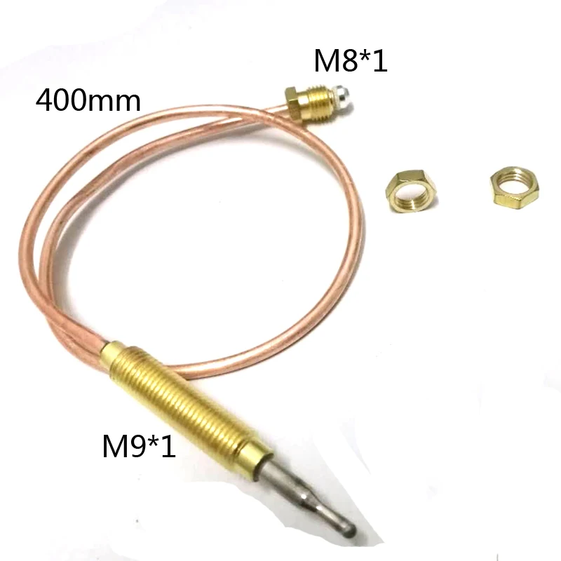 

1PCS 3.0mV Gas thermocouple for Boiler open valve time less than 10s L=400MM M9X1 End Nuts