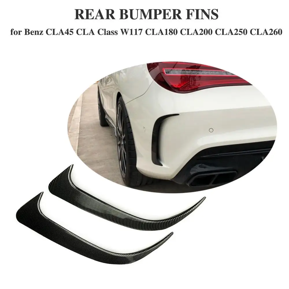 Для Benz CLA W117 cl45 AMG углеродного волокна вид заднего бампера спойлер вентиляционное отверстие крышка 2013- 2шт
