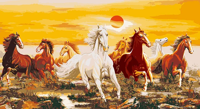Лошади 8. Иппический жанр картины. Табун лошадей. Пятёрка лошадей. Лошади в живописи.
