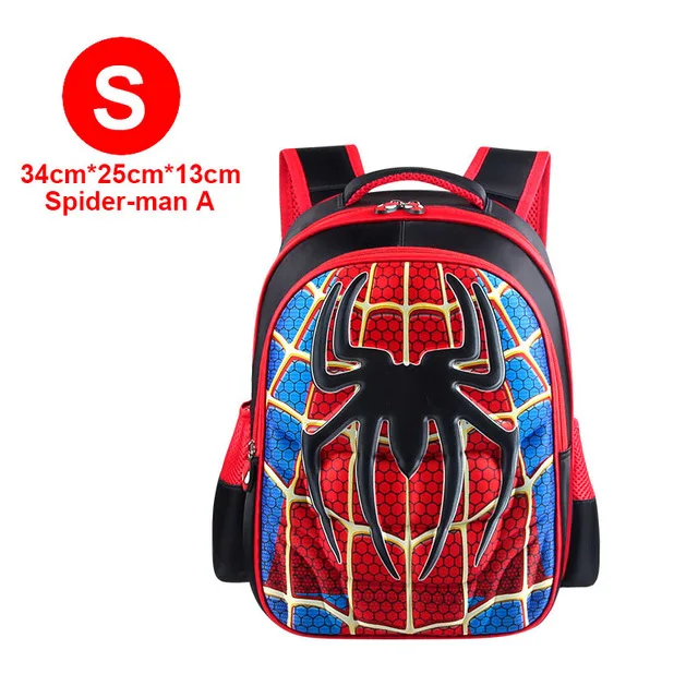 Новая детская школьная сумка для мальчиков и девочек с рисунком Капитана Америки, школьные сумки для детского сада, Детские ортопедические рюкзаки, От 4 до 13 лет - Цвет: Small Size