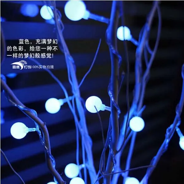 Luces LED de hadas 25 bolas de cerezo Luces LED árbol de Navidad Luces Navidad decoración de boda Luces Para fiesta Luces LED de hadas 25 bolas de cerezo Luces LED árbol de Navidad Luces Navidad decoración de boda Luces Para fiesta