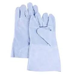 1 пара кожаные сварочные защитные перчатки безопасность сварщик рабочий ремонт труда сад перчатки