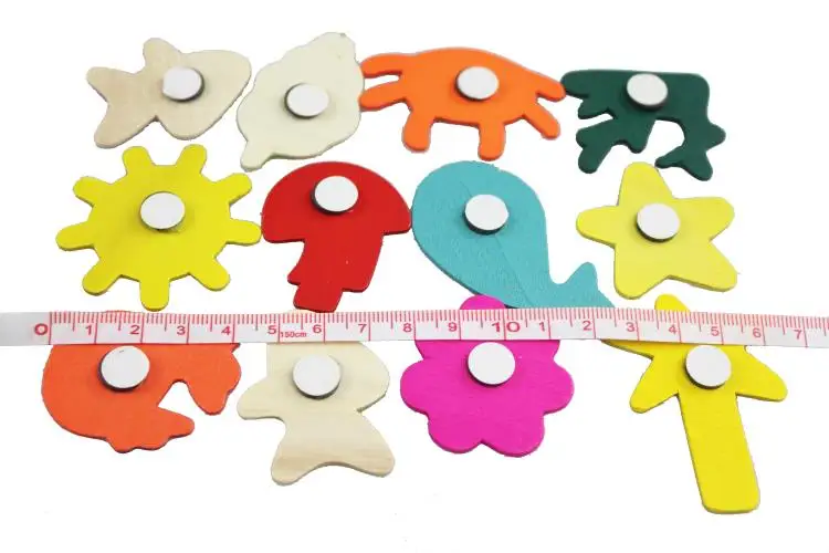 Красочный прекрасный номер для маленьких детей, детские деревянные алфавитные магниты на холодильник с магнитами, Обучающие игрушки 11-242
