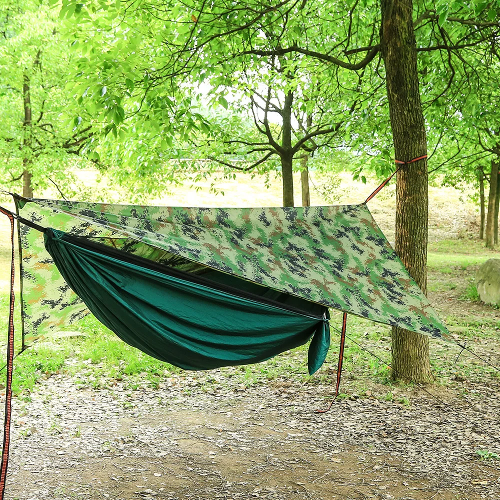 1 Set Of Netting Hammock+Canopy Tent For Outdoor Camping Portable Mosquito Free Rain Fly Tarp Parachute Swing Bed Waterproof 1 Set Of Netting Hammock+Canopy Tent For Outdoor Camping Portable Mosquito Free Rain Fly Tarp Parachute Swing Bed Waterproof