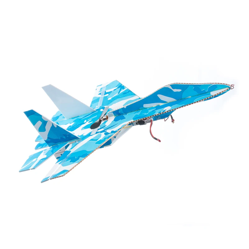 Фиксированная модель крыла Su27 RC Самолет Части конструкции самолета синие части