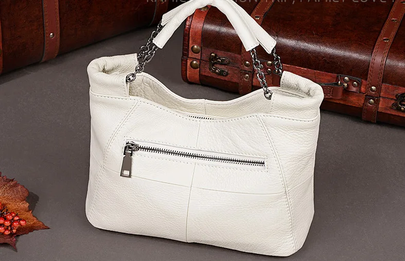 Guarantee Soft Natural Cow Leather Women Messenger Bags Casual Chain Shoulder Bag Small Genuine Leather Women Handbags